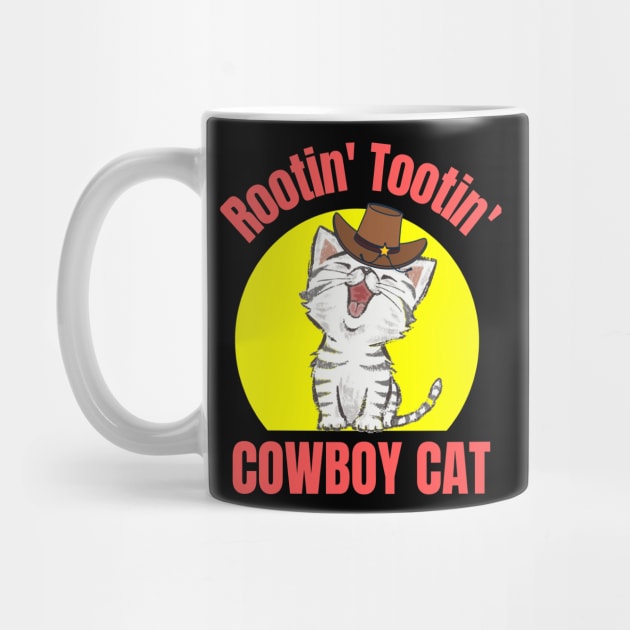 Rootin Tootin Cowboy Hat Cat Kitty Western Kitten Feline Lovers by shywolf